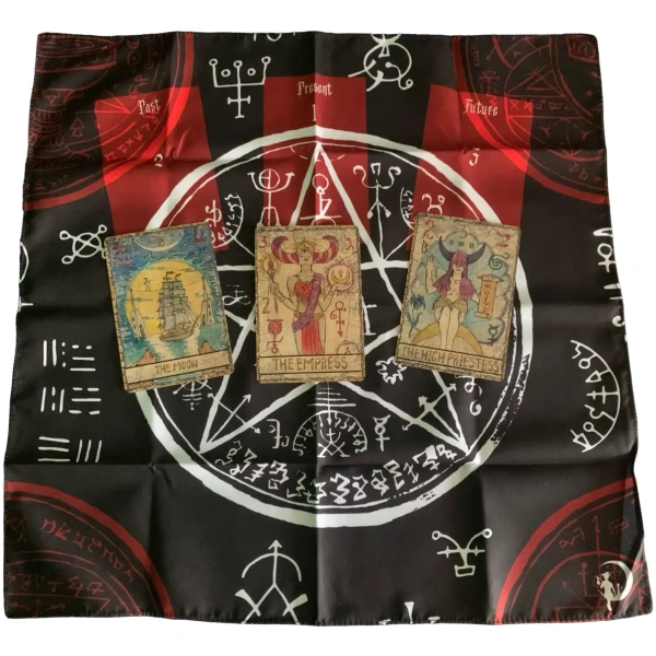 Gothic Mysteries Lenormand Reading Mat - 45x45 Cm